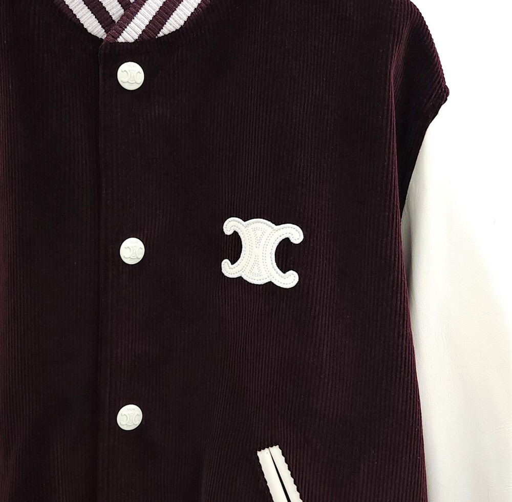 [럭스유] (새상품) 38 / 셀린느 로고 코듀로이 테디 자켓 RV05I032D