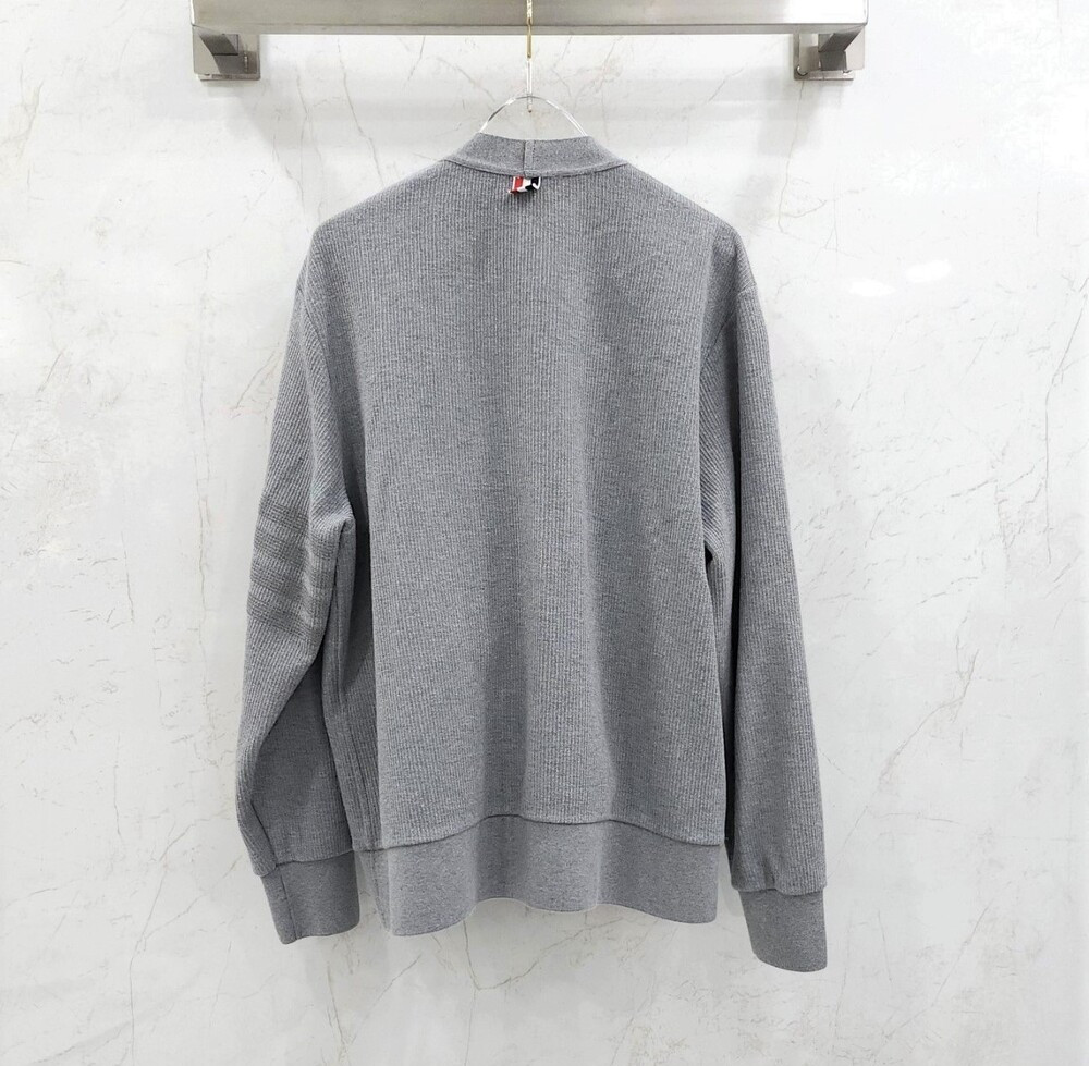 [럭스유] 3 / 톰브라운 4바 브이넥 코튼 가디건 MJT513A