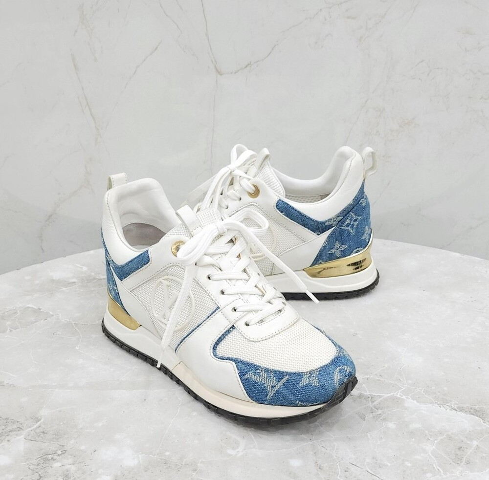 [럭스유] 36 / 루이비통 LV 데님 런어웨이 스니커즈