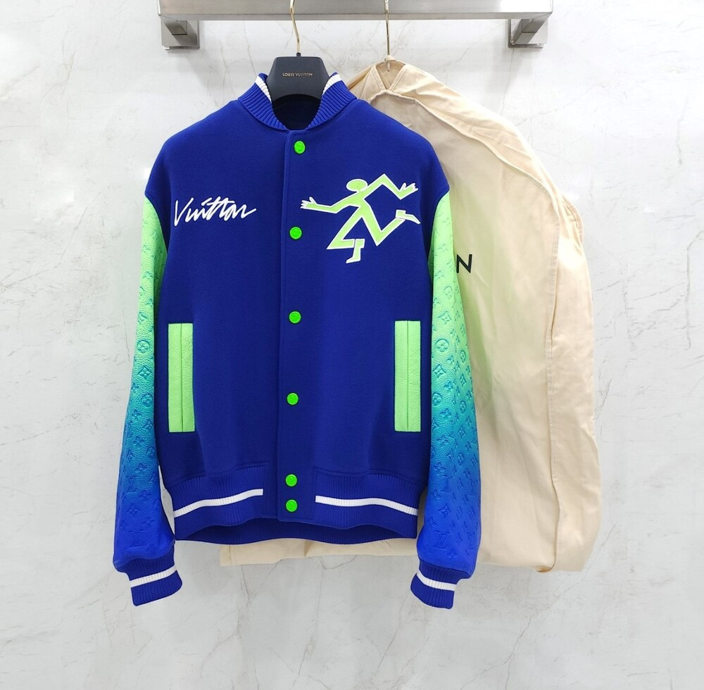 [럭스유] 50 / 루이비통 믹스 그라디언트 레더 바시티 자켓