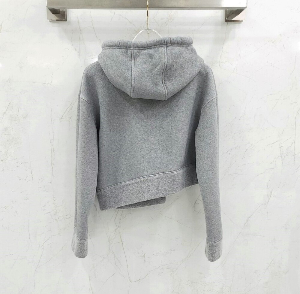 [럭스유] (새상품) XS / 로에베 그레이 로고 자수 비대칭