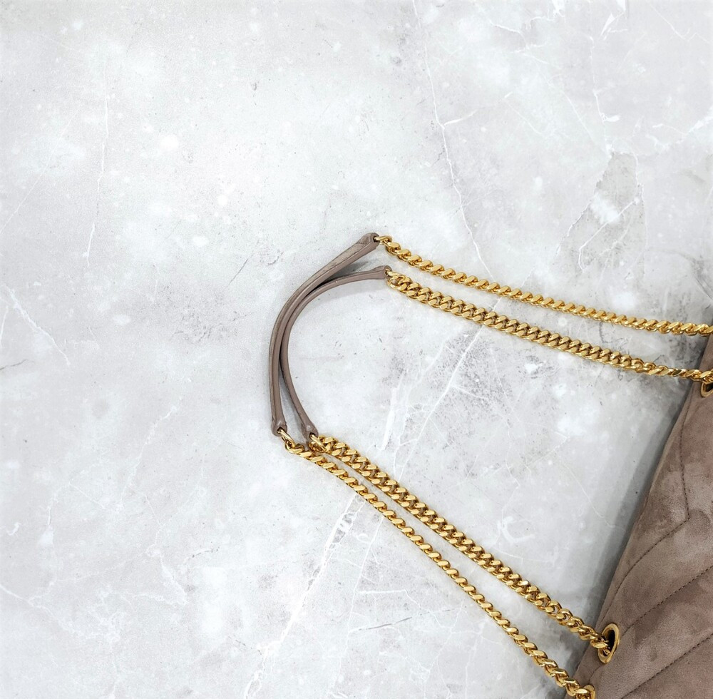 [럭스유] 생로랑 스웨이드 루루 체인백 미디움 574946