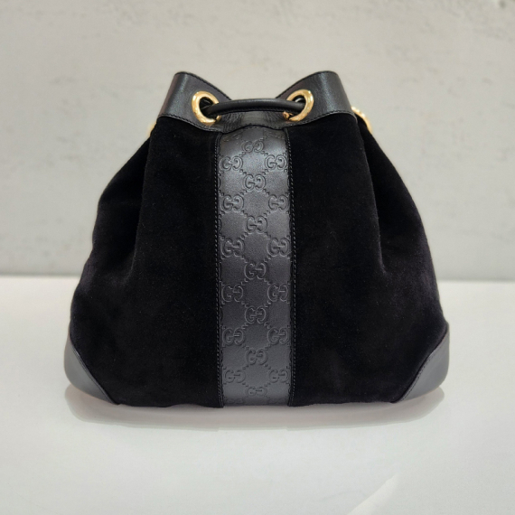 구찌 스웨이드 버킷 숄더백 272374