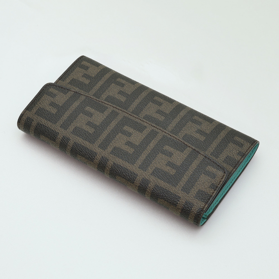 Fendi(펜디) 8M0340 민트 컬러 PVC FF로고 쥬카 엔벨로프 장지갑 