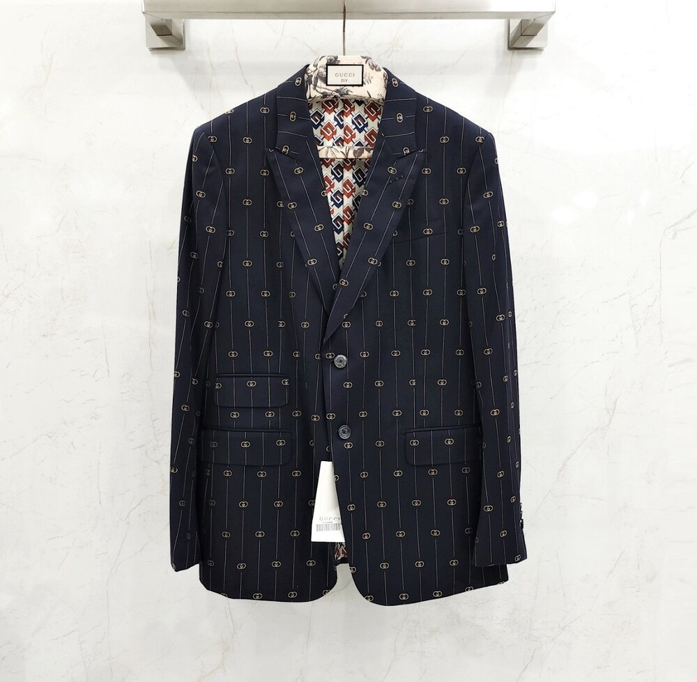 [럭스유] (새상품) 50 / 구찌 GG 스트라이프 로고 수트 셋업