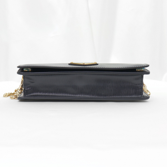 Prada(프라다) 1BP021 블랙 비텔로 무브 삼각 로고 체인 크로스백