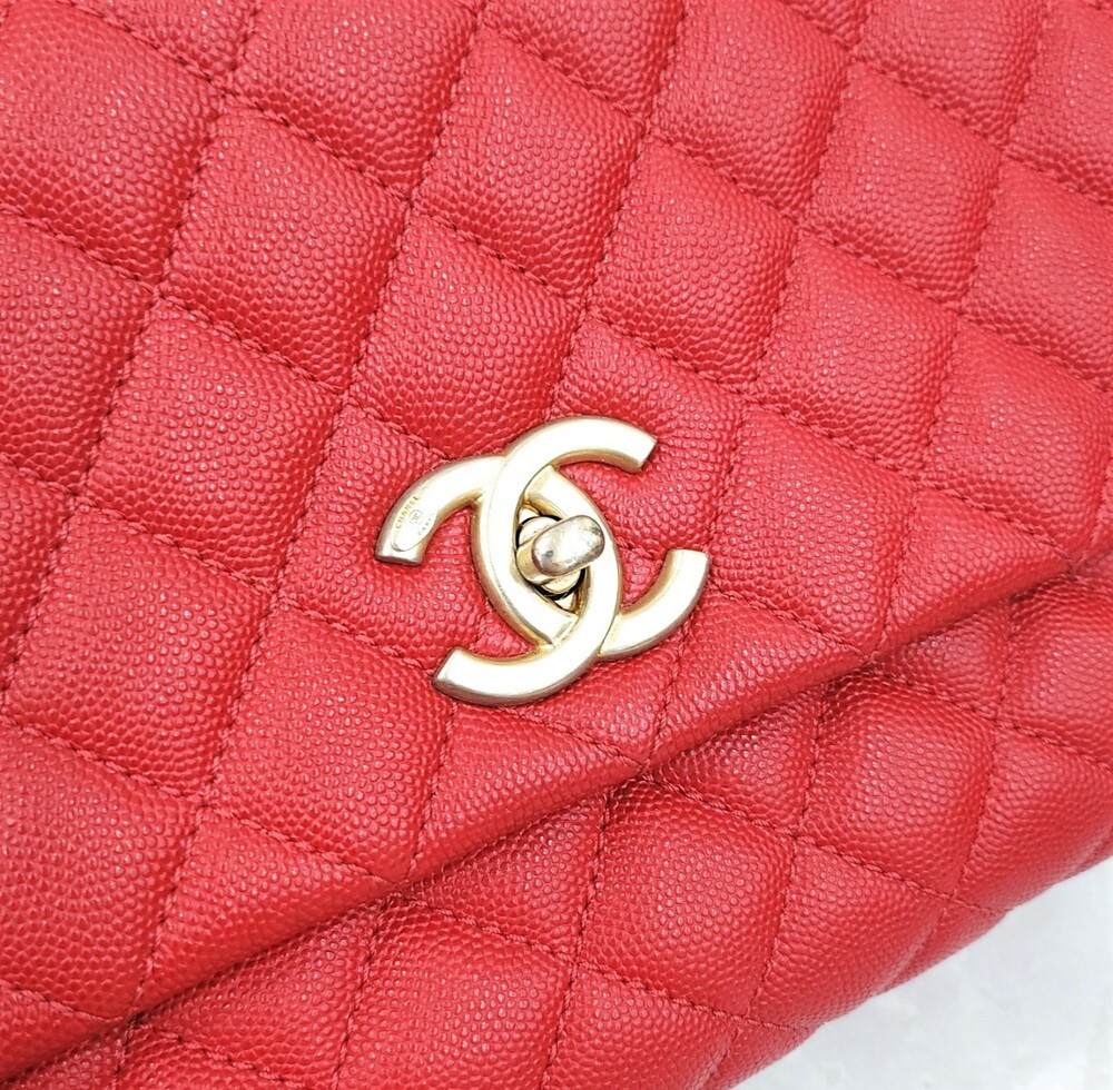 [럭스유] 샤넬 코코핸들 플랩백 미듐 25번대 A92991