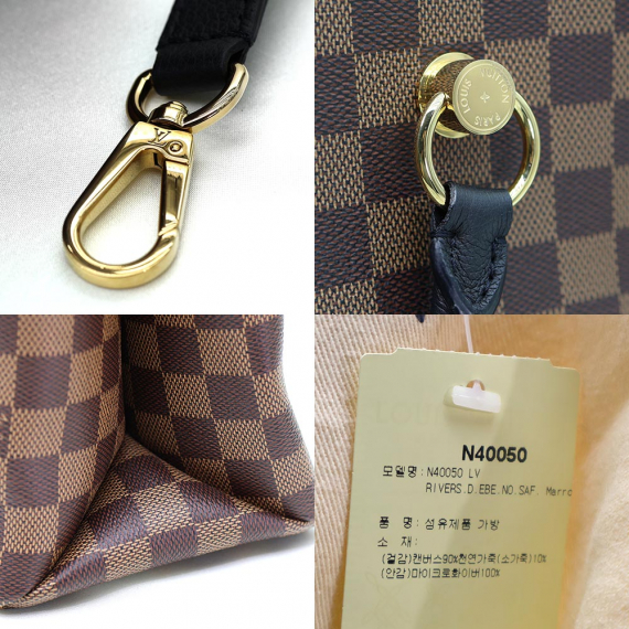 Louis Vuitton(루이비통) N40050 다미에 에벤 캔버스 LV참 리버사이드 토트 2WAY
