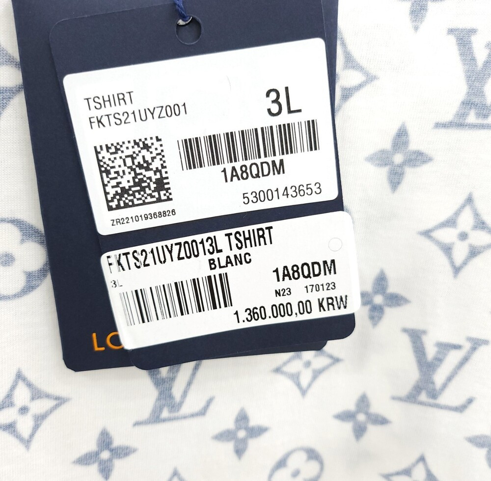 [럭스유] (새상품) 3L / 루이비통 LV 에스칼 프린티드 모노그램 티셔츠