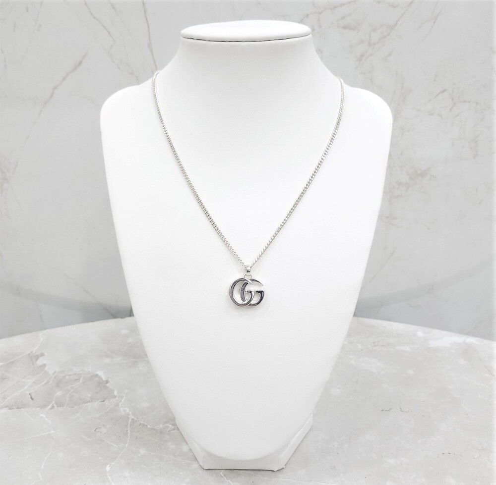 [럭스유] (새상품) 구찌 GG 마몽 펜던트 실버 목걸이 814914