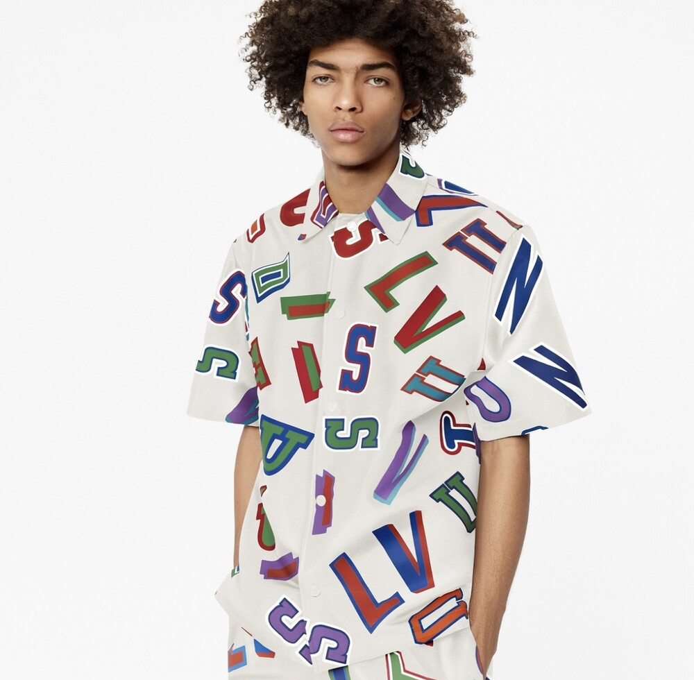 [럭스유] L / 루이비통 NBA 바스켓볼 레터스 오버 셔츠