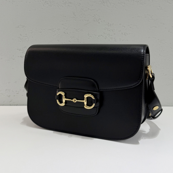 구찌 홀스빗 1955 미디엄 숄더백 블랙 602204