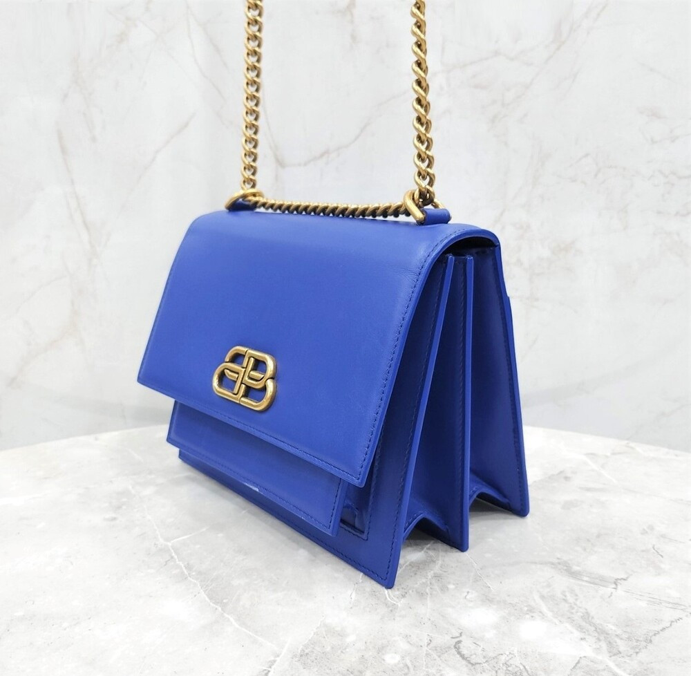 [럭스유] 발렌시아가 BB 샤프 사첼 숄더백 블루