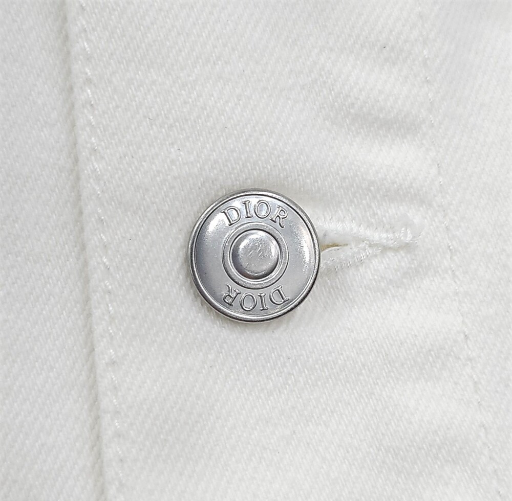 [럭스유] 52 / 디올 알렉스폭스턴 화이트 백로고 데님 자켓 013D483AY979