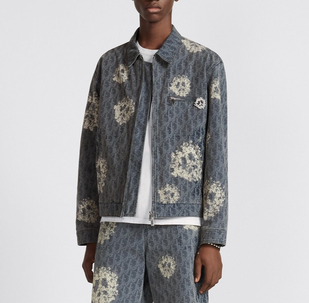 [럭스유] 48 / 디올 X 데님 티어스 오블리크 데님 블루종 D483BY528