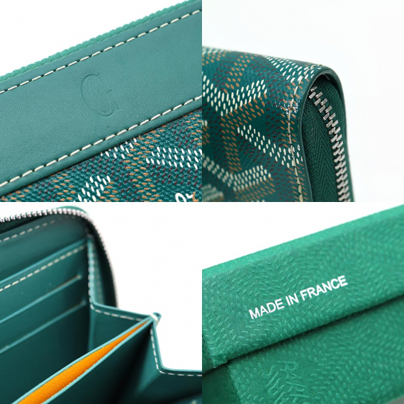 Goyard(고야드) MATIGNPMLTY09CL09P 그린 컬러 마티뇽 PM 지퍼 카드지갑