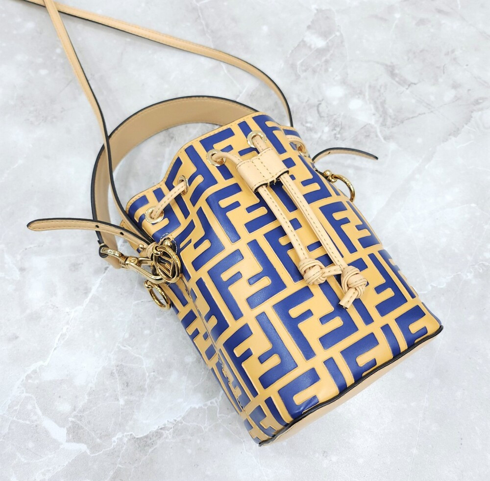 [럭스유] 펜디 FF 몬트레조 레더 버킷백