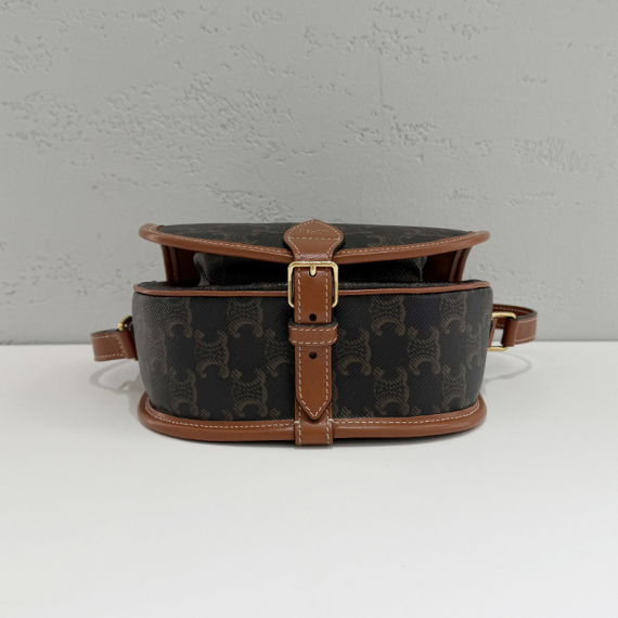 셀린느 트리옹프 폴코백 탄 미디움 숄더백 191502