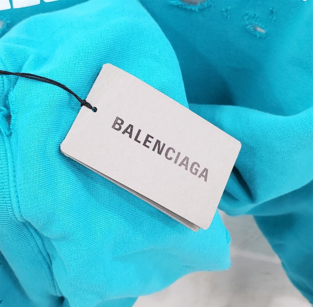 [럭스유] (새상품) XXS / 발렌시아가 캡 디스트로이드 오버핏 후드 659403