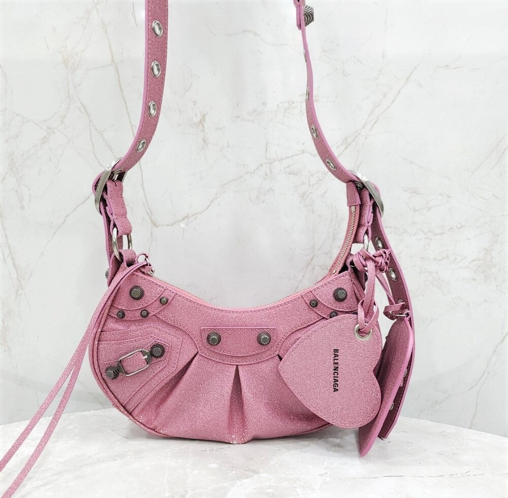 [럭스유] 발렌시아가 핑크 르 카골 숄더백 XS 671309