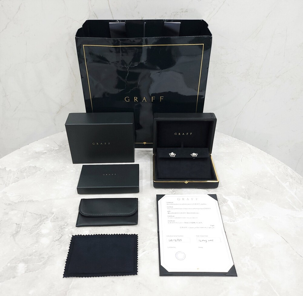 [럭스유] (새상품) 그라프 와일드 플라워 다이아몬드 스터드 이어링