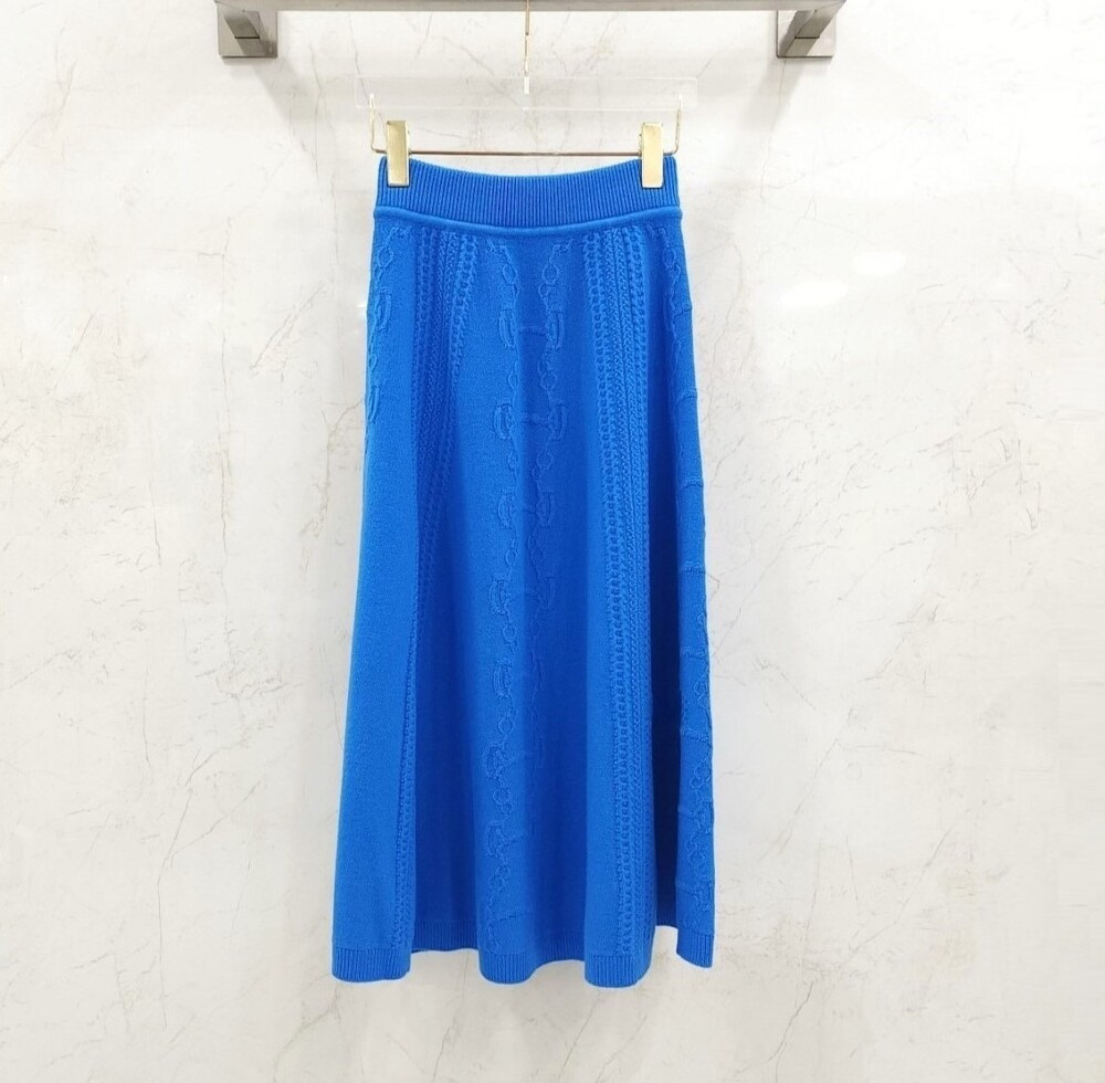 [럭스유] 36 / 에르메스 케이블 울 니트 스커트