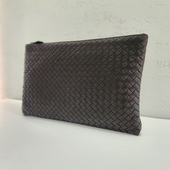 보테가베네타 인트레치아토 다크브라운 클러치백 522430
