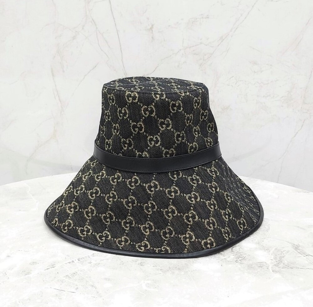 [럭스유] (새상품) 구찌 GG 데님 와이드 버킷햇 S 679455