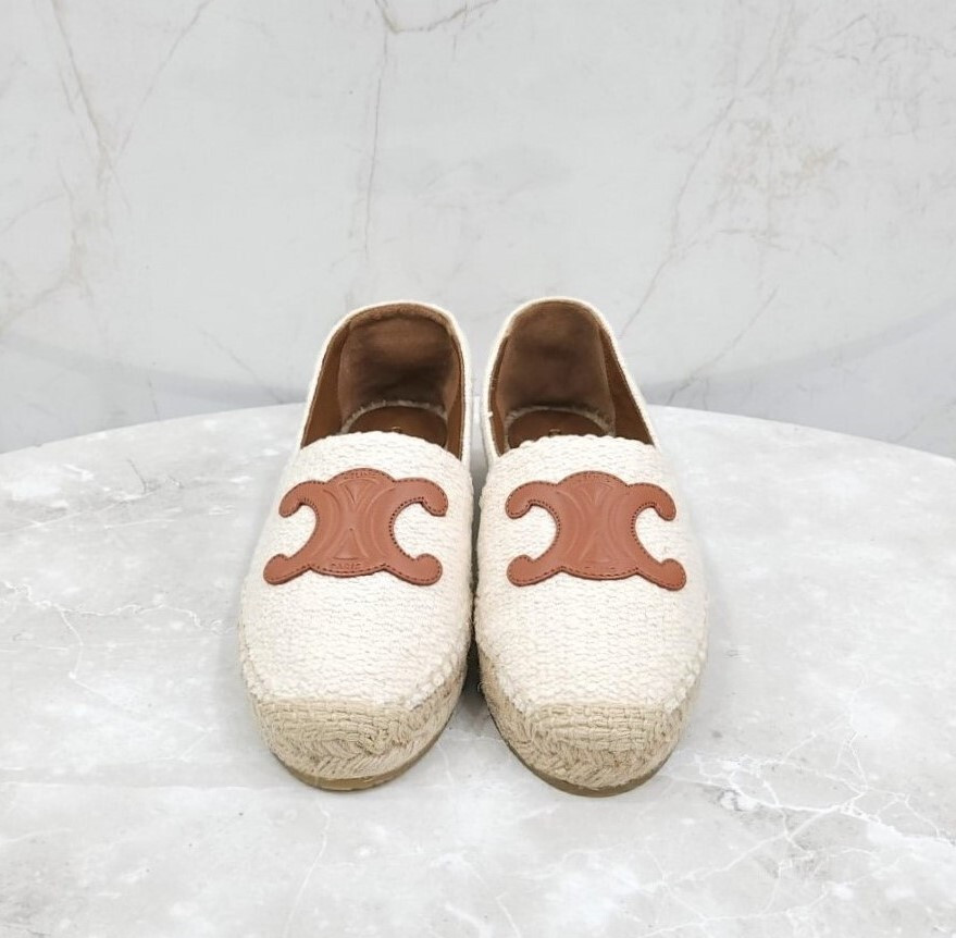 [럭스유] (새상품) 37 / 셀린느 트리오페 에스파듀 트위드 슬립온 354432278C