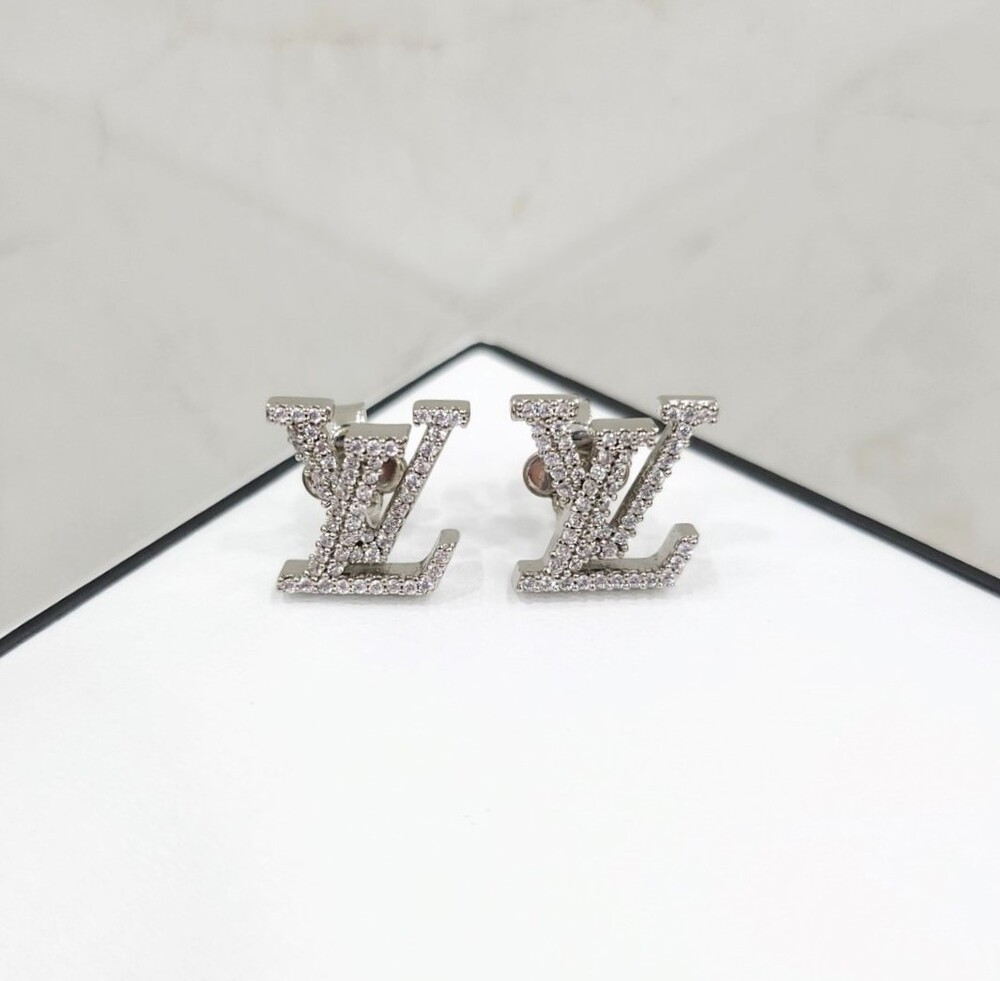 [럭스유] (새상품) 루이비통 LV 아이코닉 큐빅 귀걸이 M00608