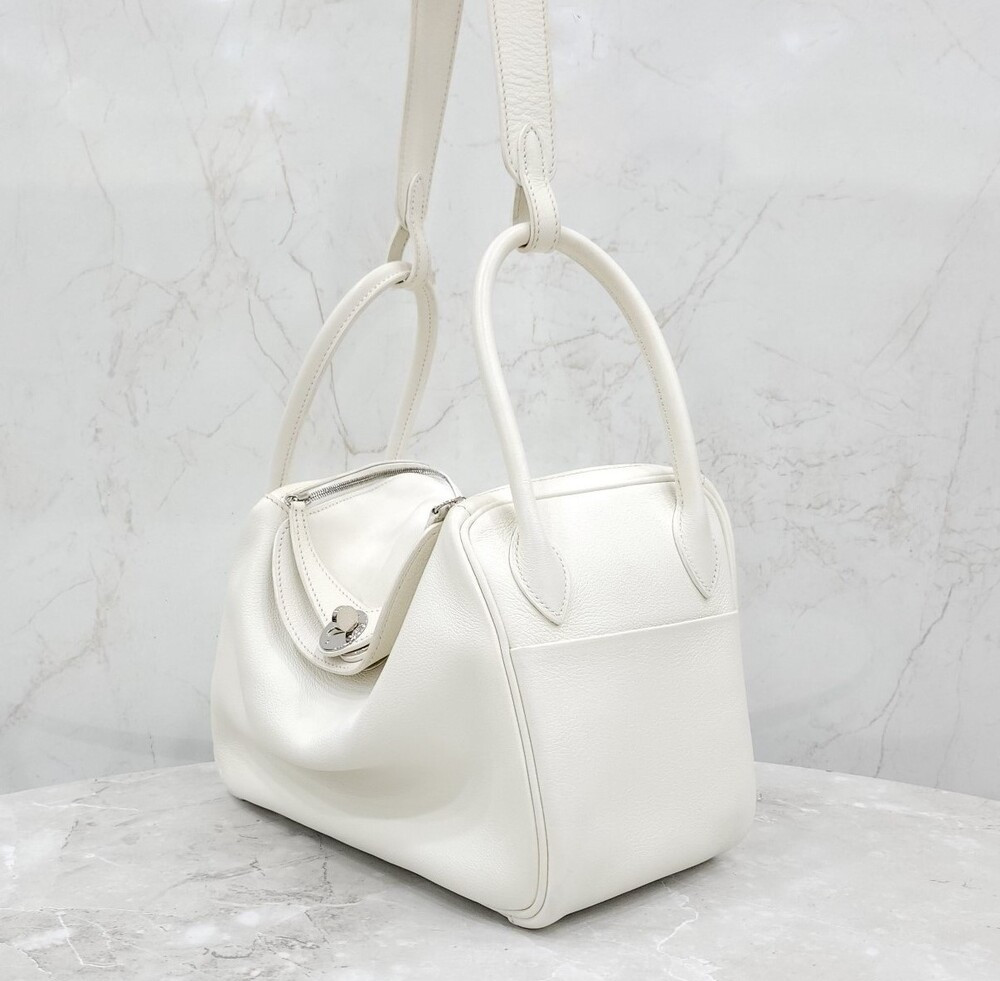 [럭스유] 에르메스 린디 26 화이트 은장 C각인