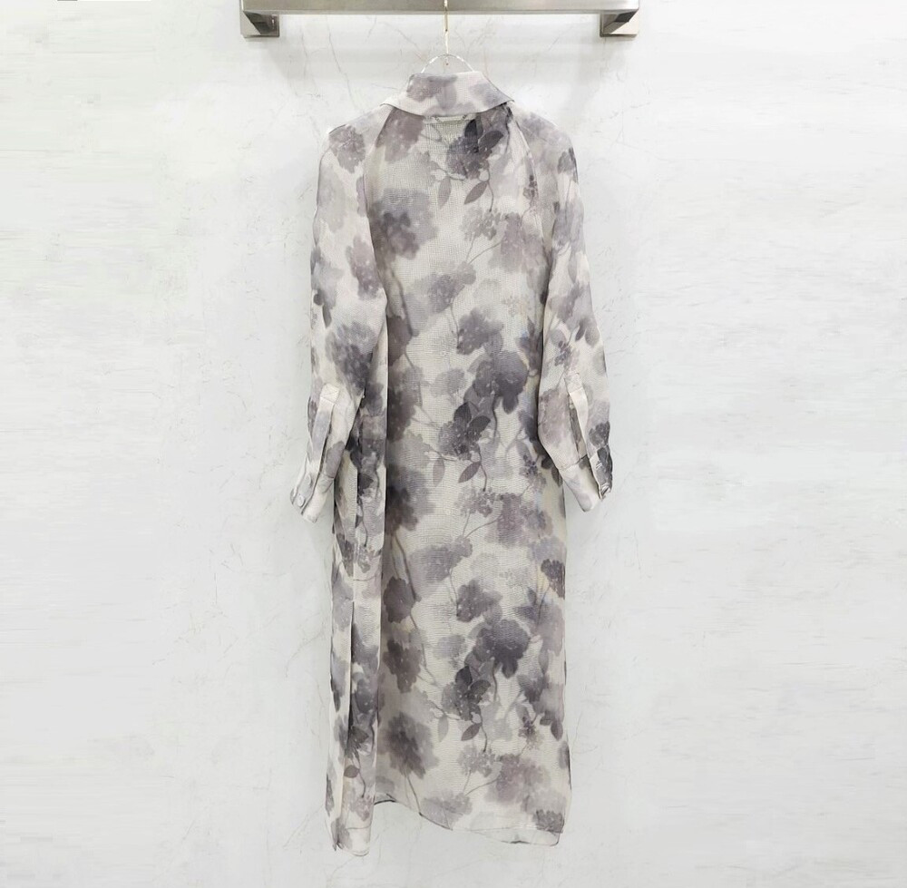 [럭스유] 36 / 펜디 그라데이션 플로럴 오간자 트렌치코트