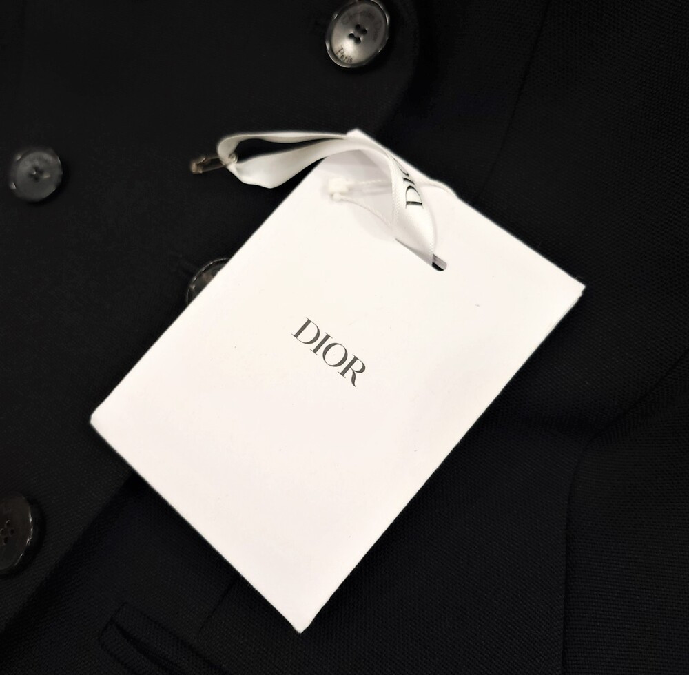 [럭스유] (새상품) 40 / 디올 여성 피티드 블랙 울 모헤어 자켓 421V62A1030