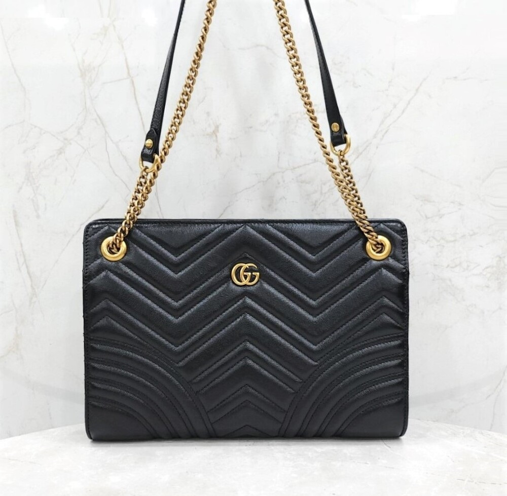 [럭스유] 구찌 GG 마몬트 마틀라세 체인 숄더백