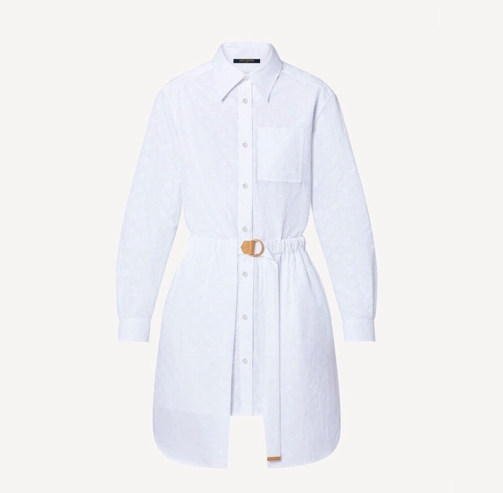 [럭스유] 36 / 루이비통 모노그램 릴리프 트롱프뢰유 원피스