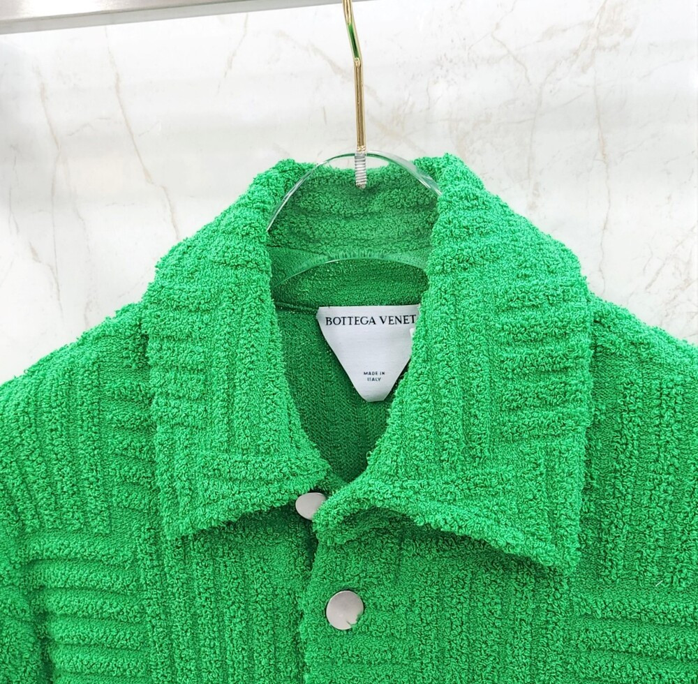 [럭스유] (새상품) XS / 보테가베네타 그린 인트레치아토 원피스