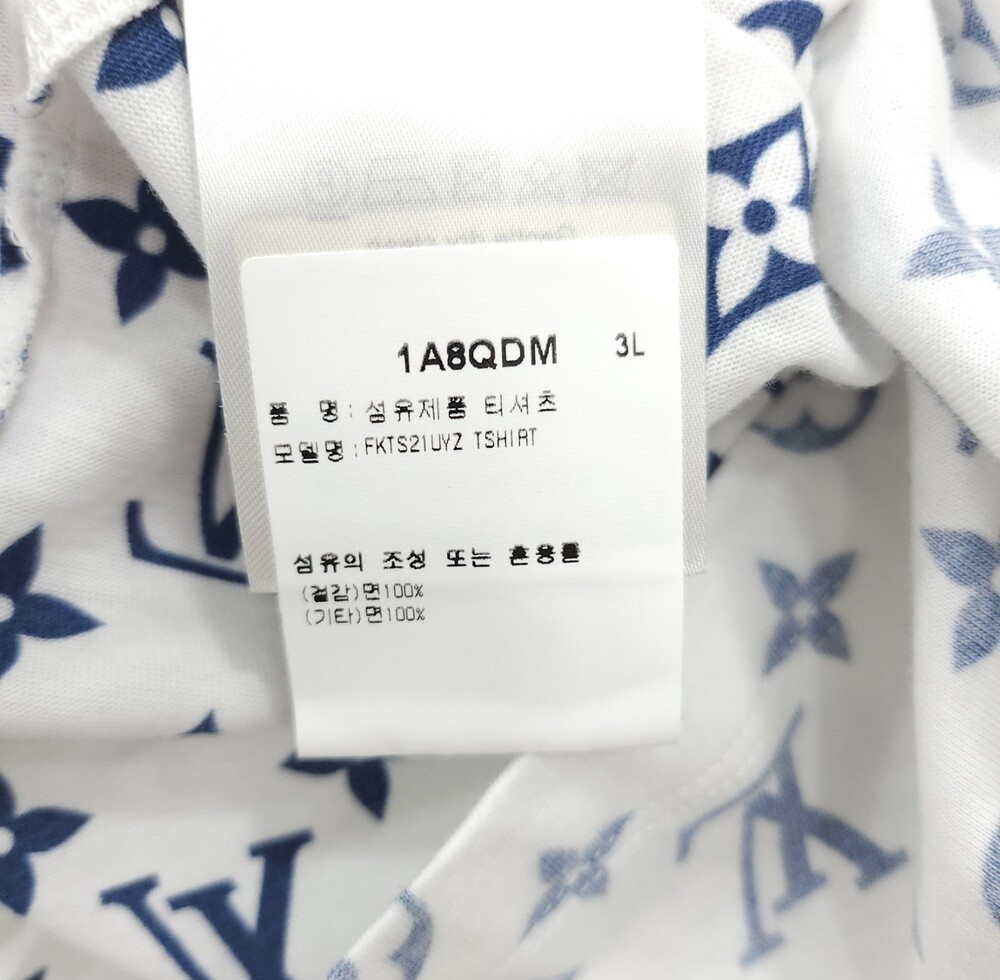 [럭스유] (새상품) 3L / 루이비통 LV 에스칼 프린티드 모노그램 티셔츠