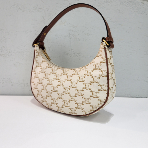 셀린느 트리오페 아바 호보 화이트 숄더백 193952BZJ