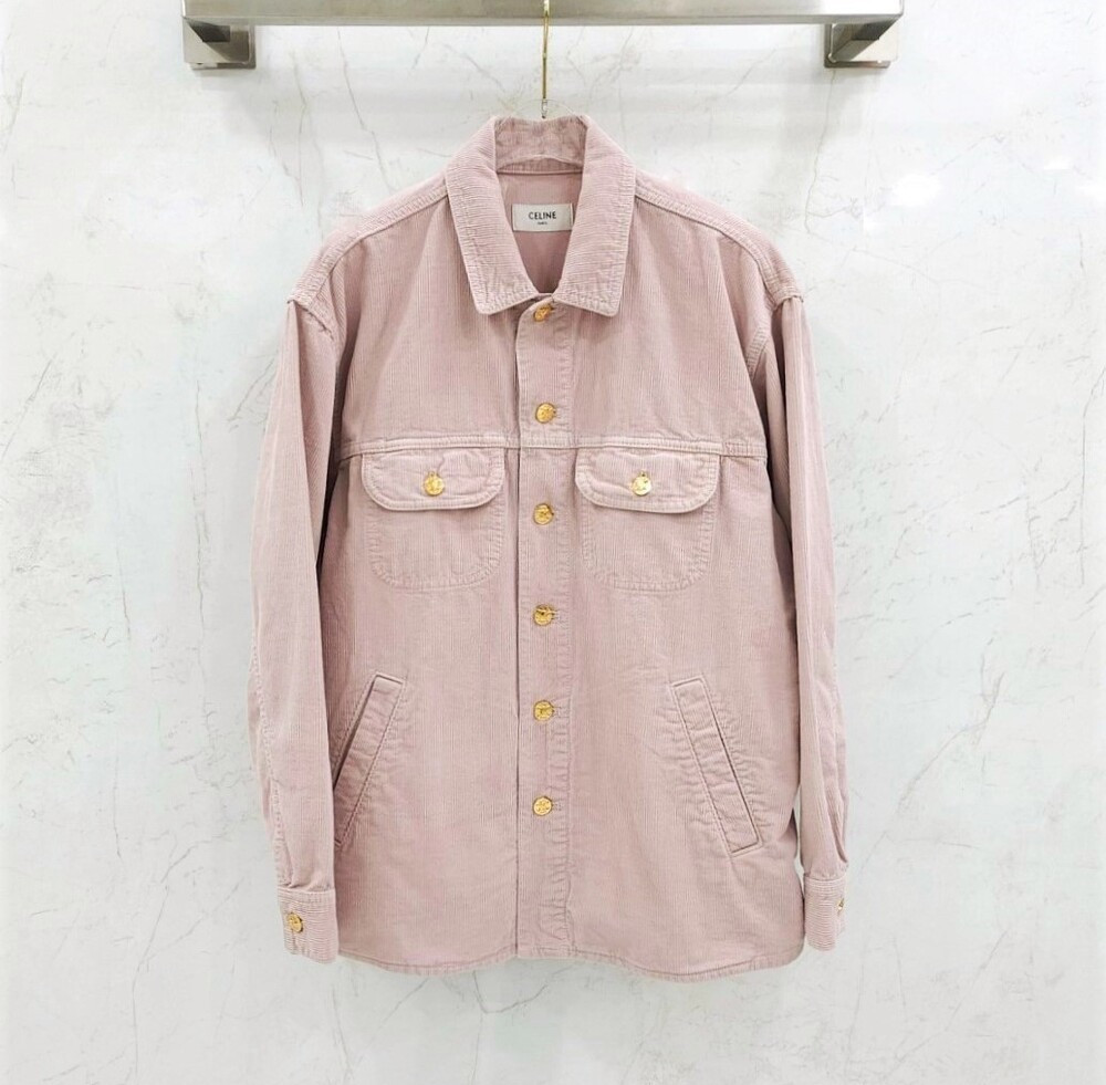 [럭스유] (새상품)  XS / 셀린느 코듀로이 카 코트 자켓 RV0U9921V