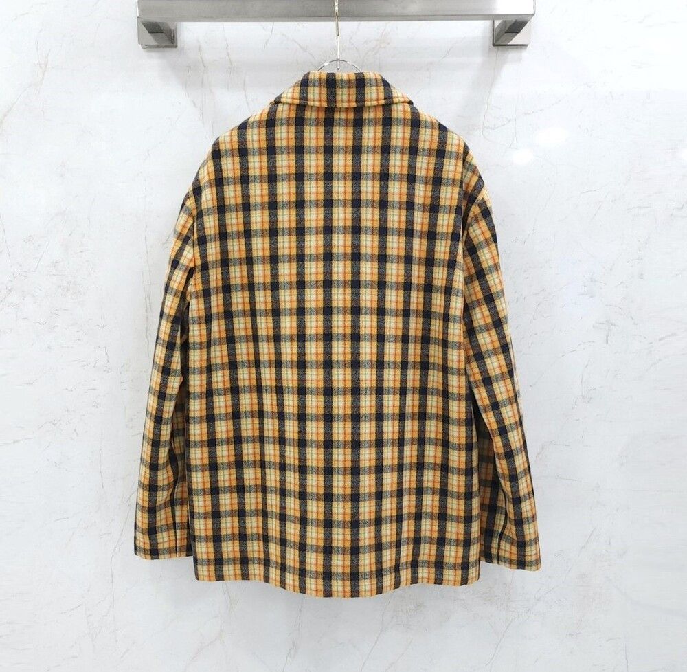 [럭스유] 44 / 구찌 멀티컬러 울 체크 자켓 660358