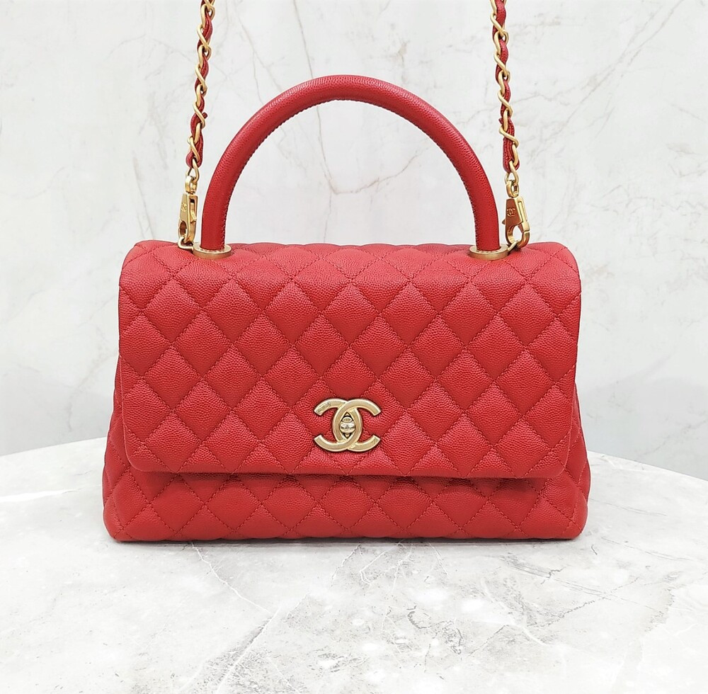 [럭스유] 샤넬 코코핸들 플랩백 미듐 25번대 A92991