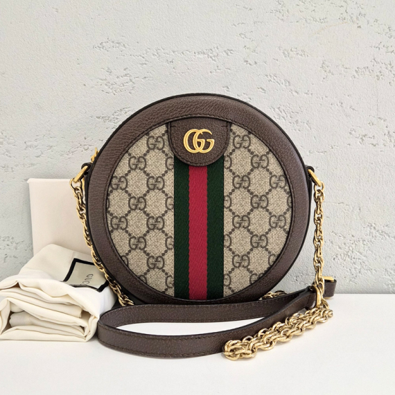 구찌 오피디아 GG 라운드 미니 숄더백 550618