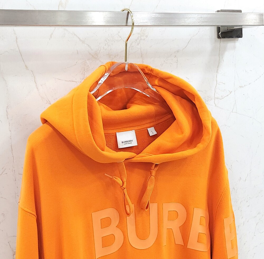 [럭스유] L / 버버리 로고 프린팅 후드티