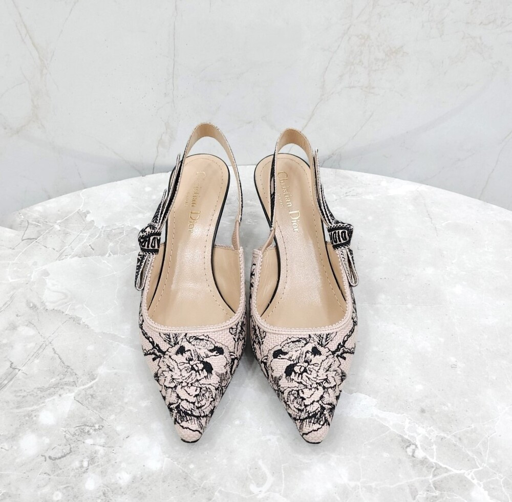 [럭스유] 37.5 / 디올 자디올 슬링백 펌프스 KDP761GRB