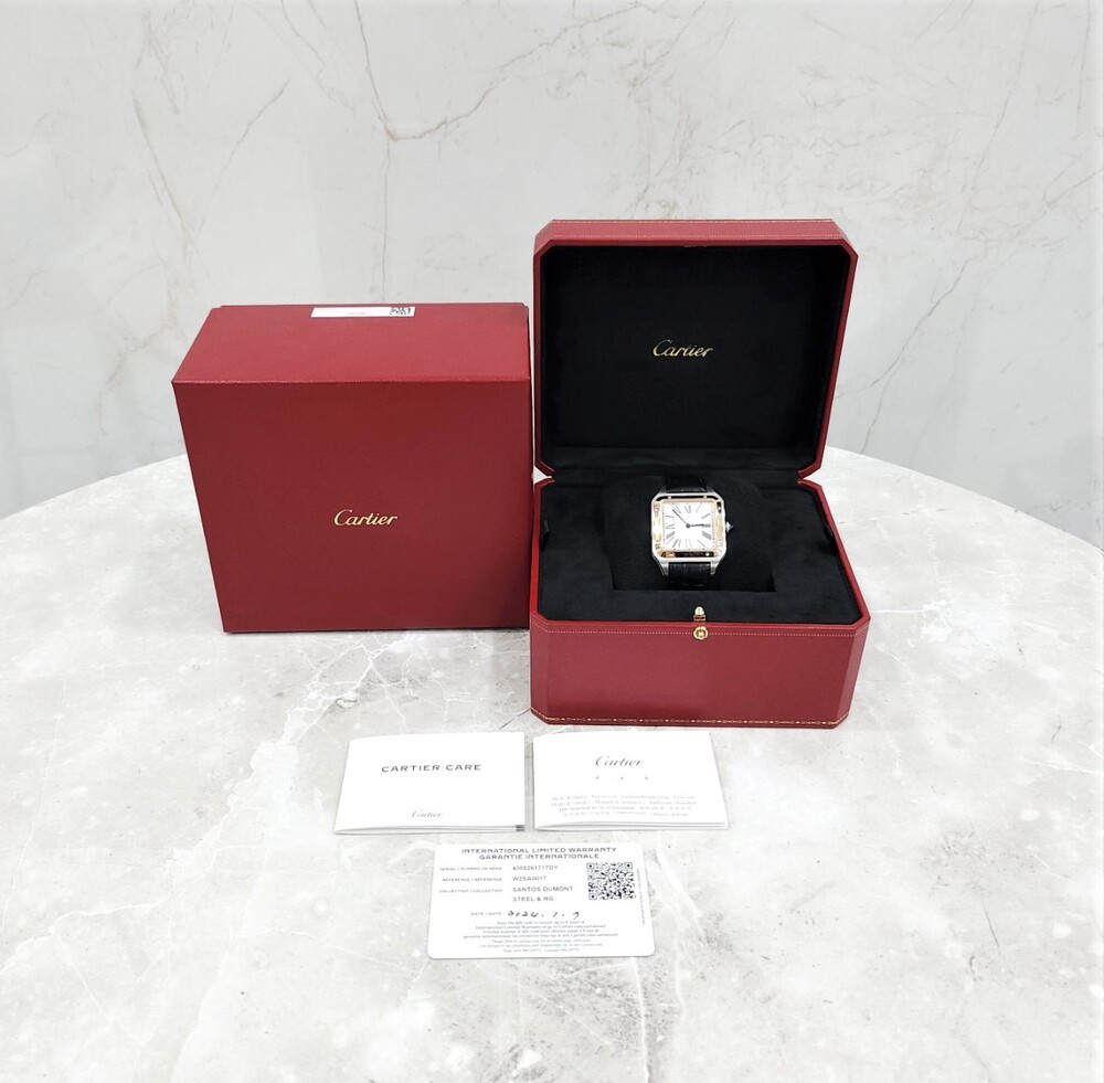 [럭스유] (새상품) 까르띠에 산토스 뒤몽 워치 XL W2SA0017