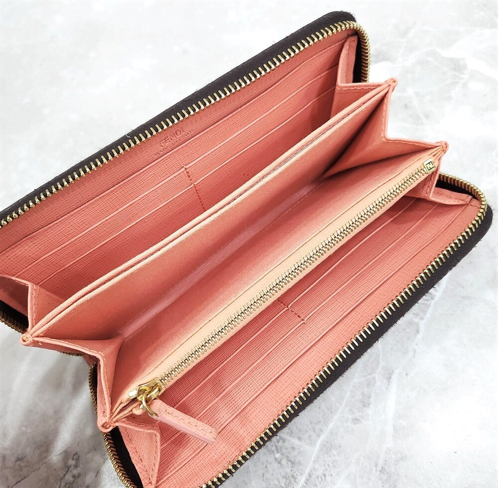 [럭스유] (새상품) 펜디 FF 로고 지퍼 장지갑 8M0299