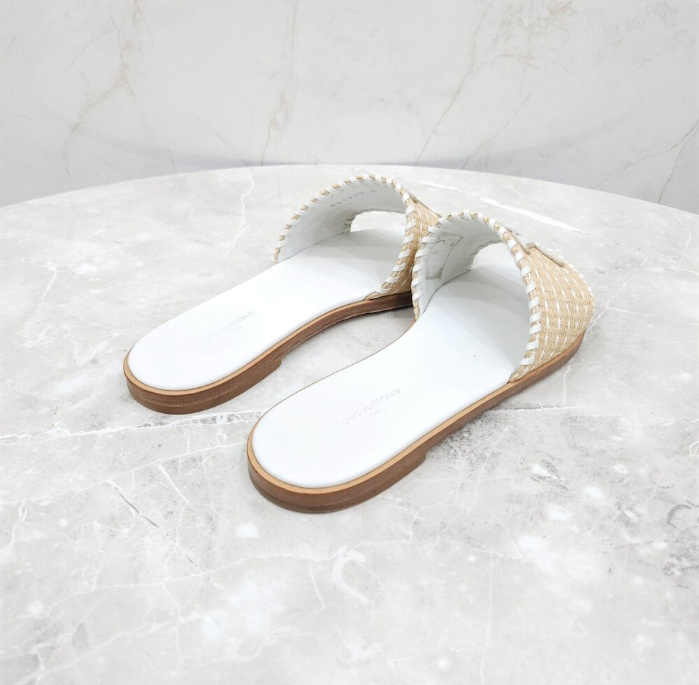 [럭스유] 38 / 루이비통 LV 모노그램 라탄 샌들 슬리퍼