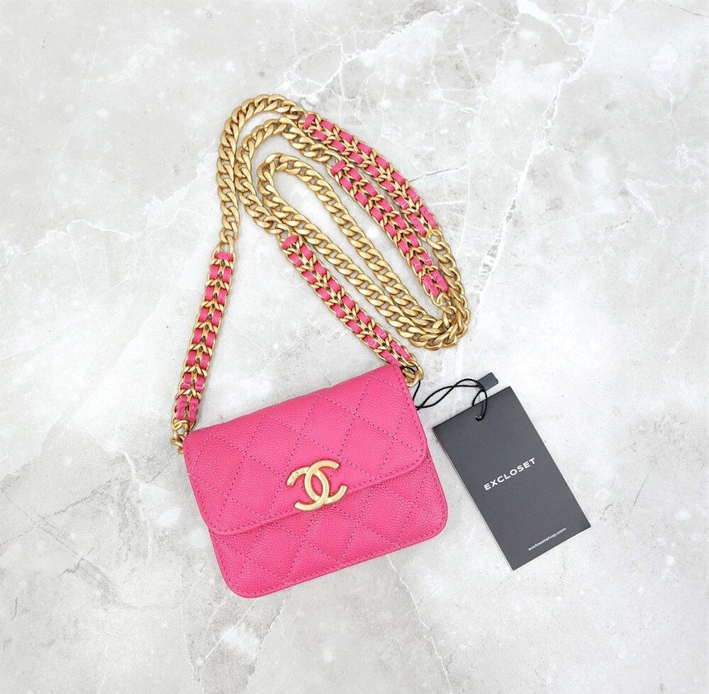 [럭스유] (새상품) 샤넬 캐비어 멜로디 체인 미니 크로스백 AP2629