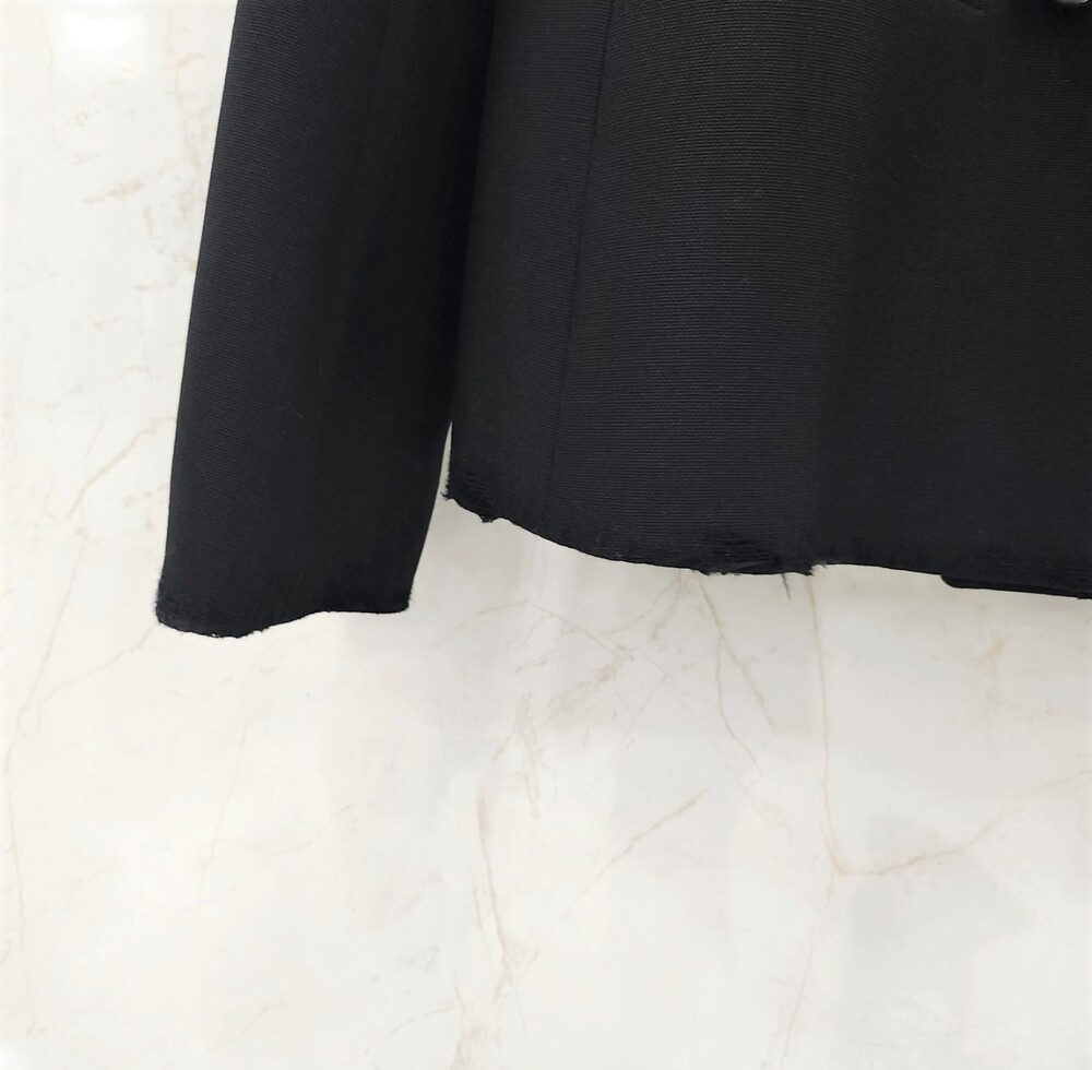 [럭스유] (새상품) 40 / 디올 여성 피티드 블랙 울 모헤어 자켓 421V62A1030