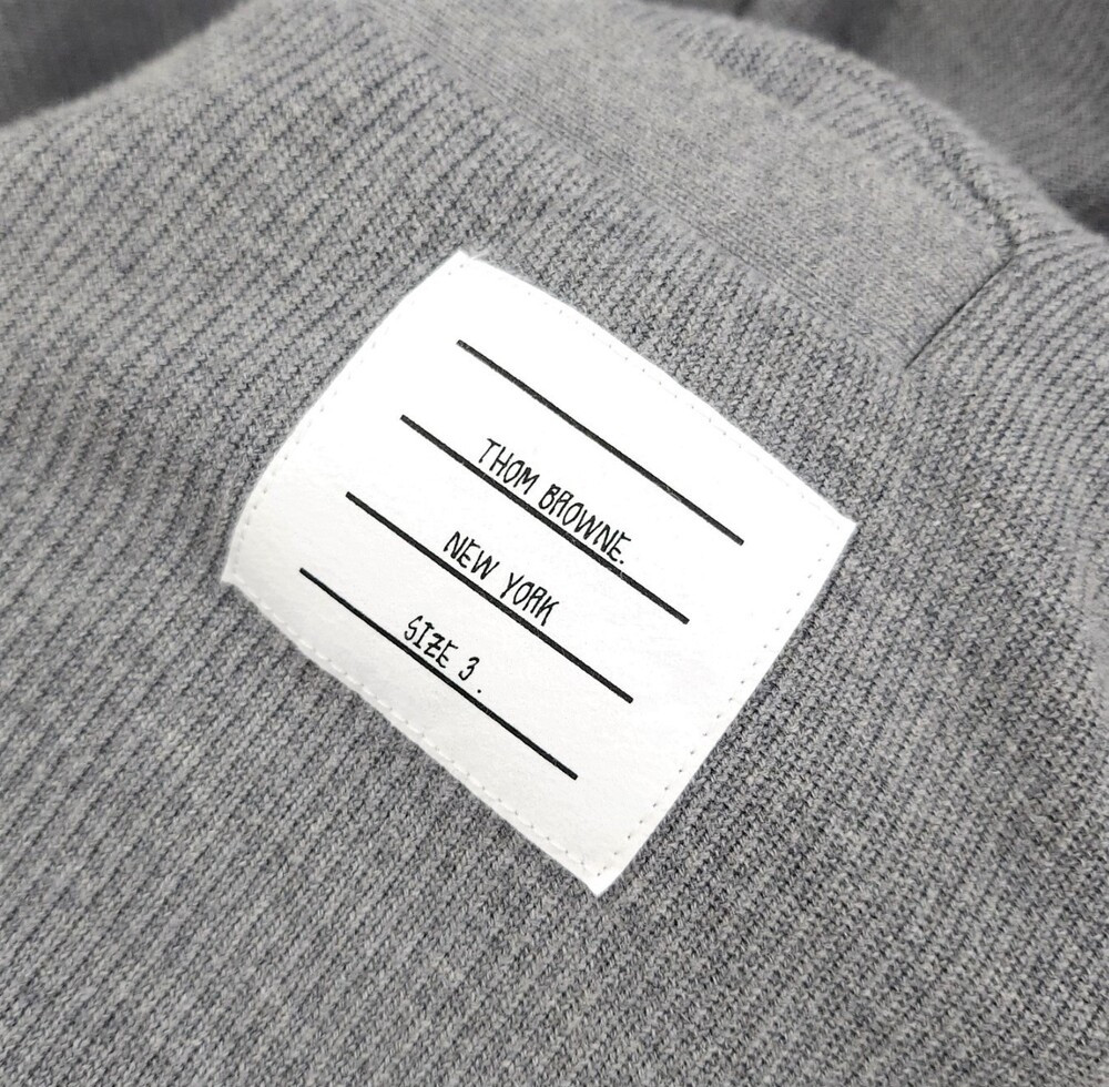 [럭스유] 3 / 톰브라운 4바 브이넥 코튼 가디건 MJT513A